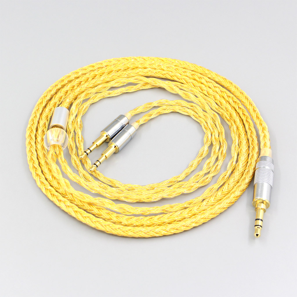 16 Core OCC Gold Plated Braided Earphone Cable For Oppo PM-1 PM-2 Planar Magnetic 1MORE H1707 Sonus Faber Pryma headphone