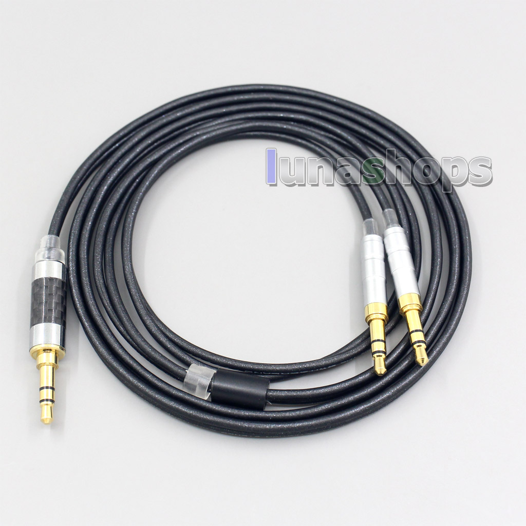 2.5mm 3.5mm 4.4mm XLR Black 99% Pure PCOCC Earphone Cable For Beyerdynamic T1 T5P II AMIRON HOME Denon AH-D600 AH-D7100