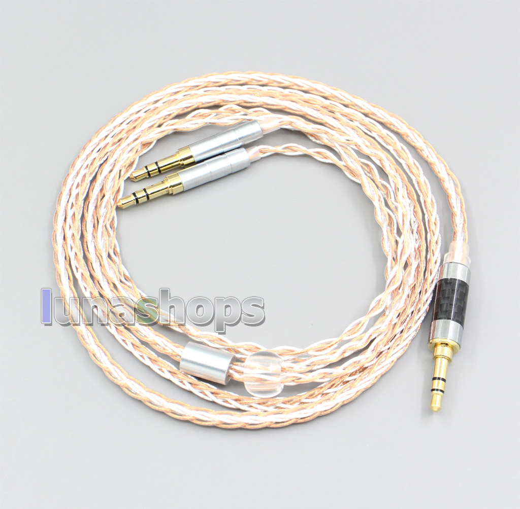 XLR 6.5mm 4.4mm 2.5mm 800 Wires Silver + OCC Headphone Cable For Beyerdynamic T1 T5P II AMIRON HOME 3.5mm Pin