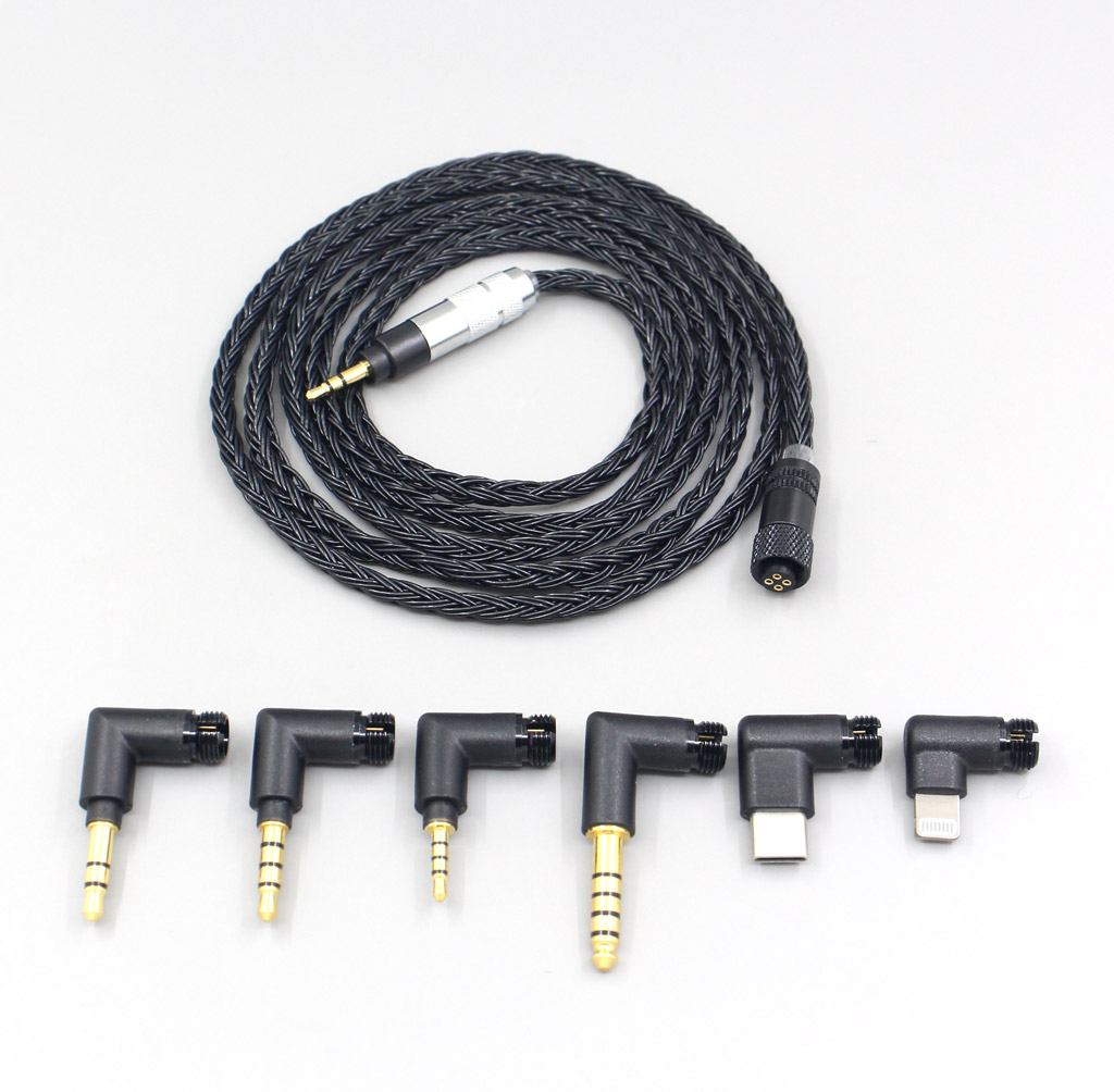 16 Core Black OCC Awesome All In 1 Plug Earphone Cable For Sennheiser Urbanite XL On/Over Ear Headphones