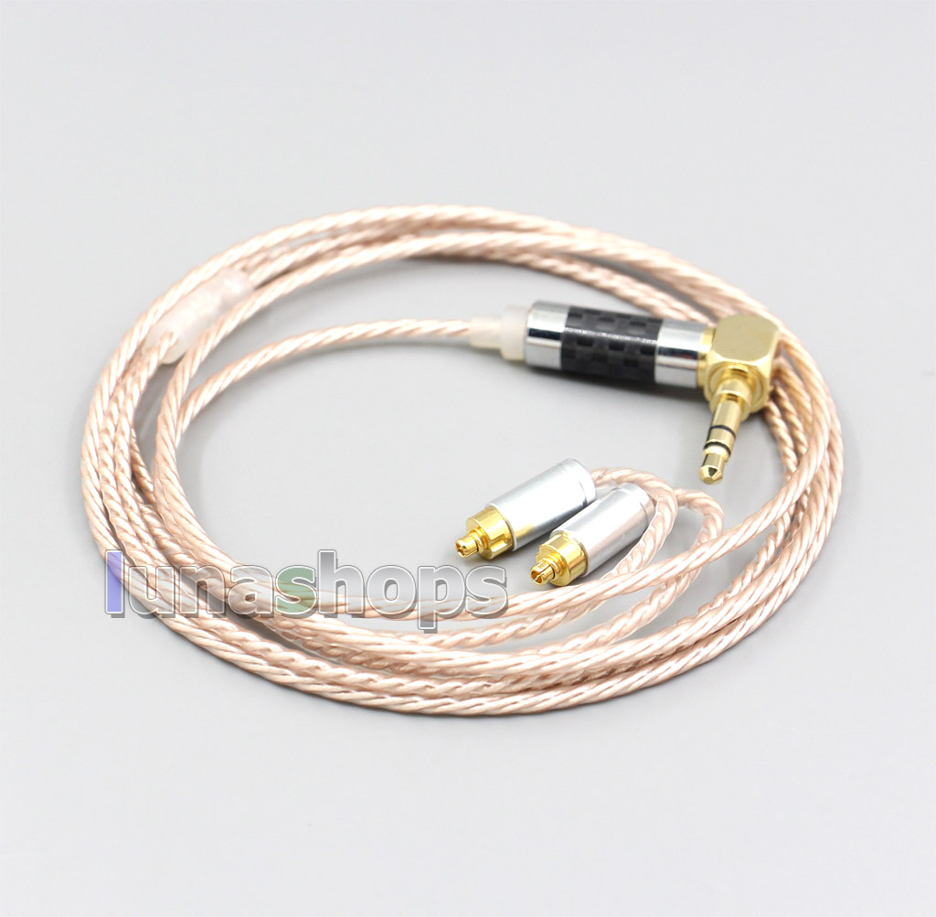 Hi-Res Brown XLR 3.5mm 2.5mm 4.4mm Earphone Cable For Dunu dn-2002