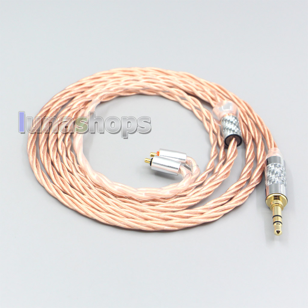 Silver Plated OCC Shielding Coaxial Earphone Cable For UE Live UE6 Pro Lighting SUPERBAX IPX