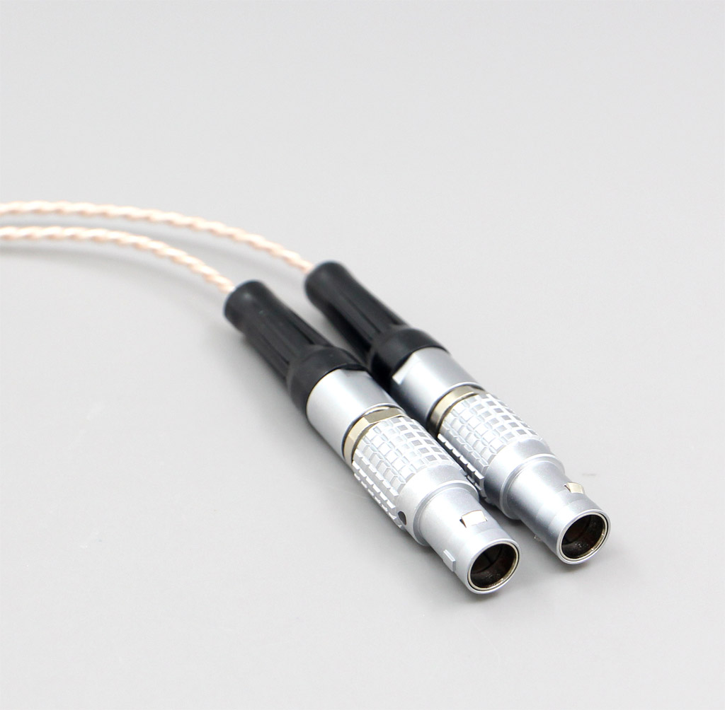 Hi-Res Brown XLR 3.5mm 2.5mm 4.4mm Earphone Cable For Focal Utopia Fidelity Circumaural Headphone