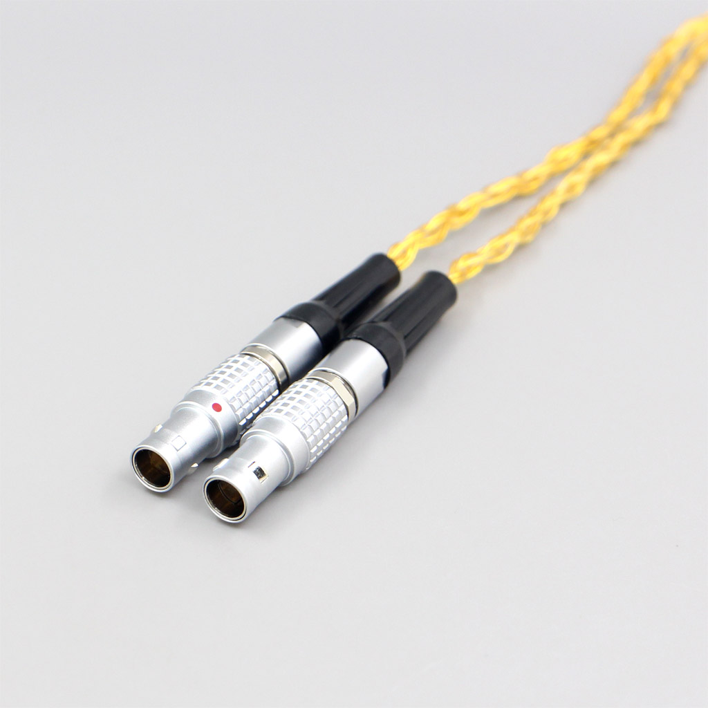 16 Core OCC Gold Plated Braided Earphone Cable For Focal Utopia Fidelity Circumaural Headphone