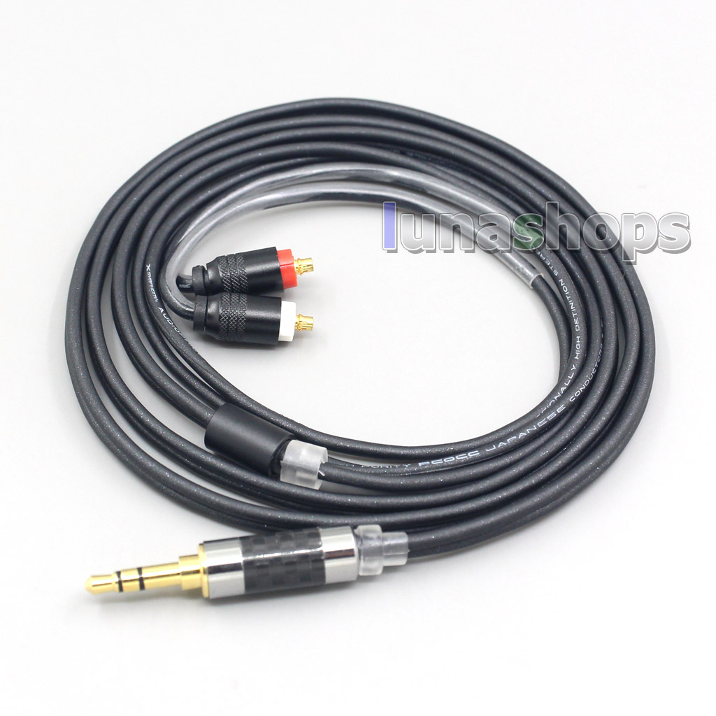 2.5mm 4.4mm 3.5mm XLR Black 99% Pure PCOCC Earphone Cable For Sony XBA-H2 XBA-H3 XBA-Z5 xba-A3 xba-A2