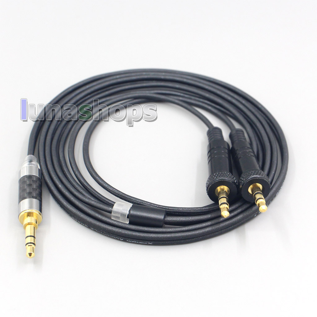 2.5mm 3.5mm 4.4mm XLR Black 99% Pure PCOCC Earphone Cable For Sony MDR-Z1R MDR-Z7 MDR-Z7M2 With Screw To Fix