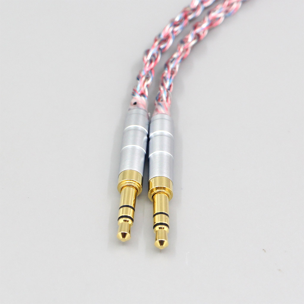 16 Core Silver OCC OFC Mixed Braided Cable For Philips Fidelio X3 Onkyo A800 Headphone 3.5mm Pin Headset