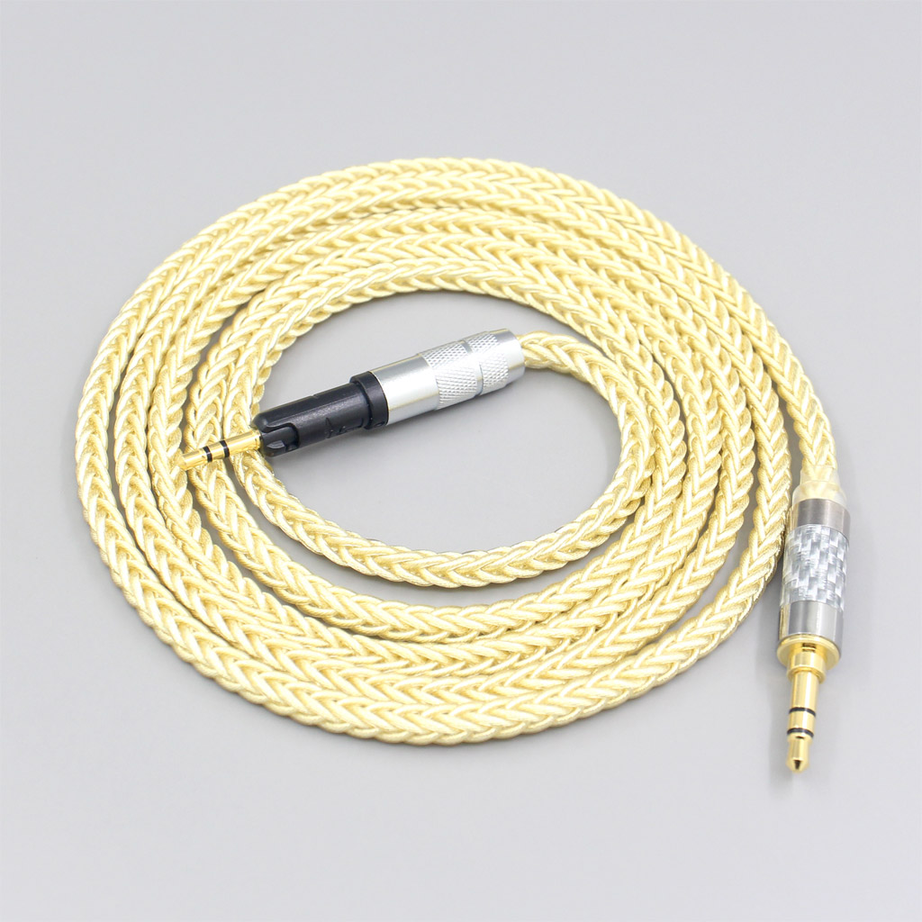 8 Core Gold Plated + Palladium Silver OCC Cable For Audio Technica ATH-M50x ATH-M40x ATH-M70x ATH-M60x Earphone Headphone