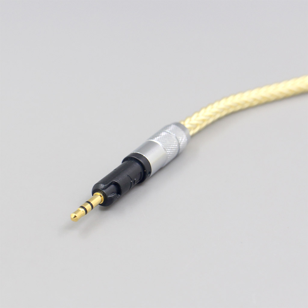 8 Core Gold Plated + Palladium Silver OCC Cable For Audio Technica ATH-M50x ATH-M40x ATH-M70x ATH-M60x Earphone Headphone