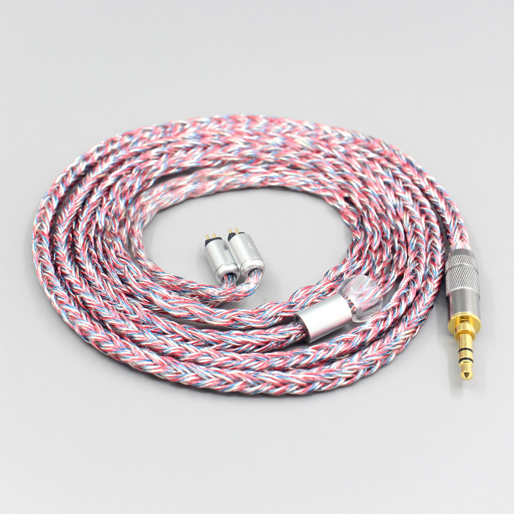 16 Core Silver OCC OFC Mixed Braided Cable For 0.78mm BA Custom Westone W4r UM3X UM3RC JH13 High Step Earphone