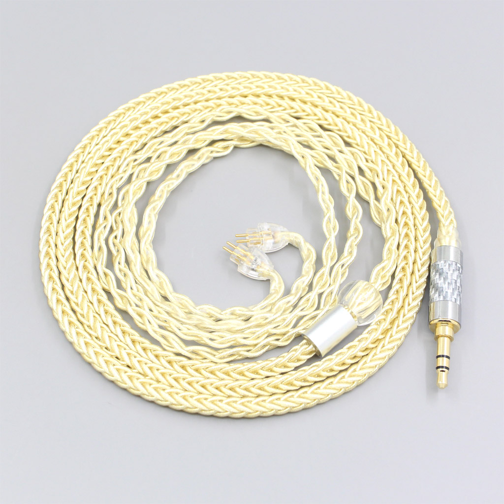 8 Core Gold Plated + Palladium Silver OCC Alloy Cable For HiFiMan RE2000 Topology Diaphragm Dynamic Driver Earphone