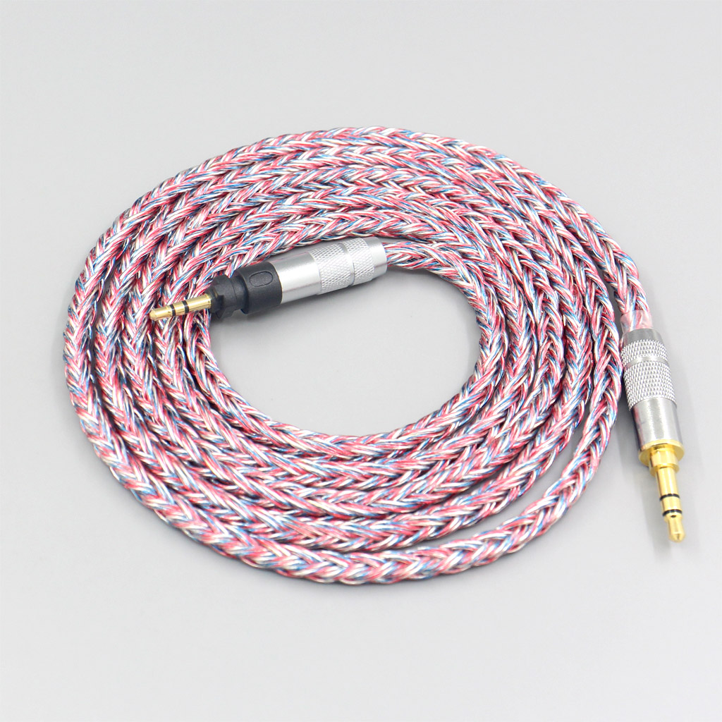 16 Core Silver OCC OFC Mixed Braided Cable For Shure SRH840 SRH940 SRH440 SRH750DJ Philips SHP9000 SHP8900 Headphone