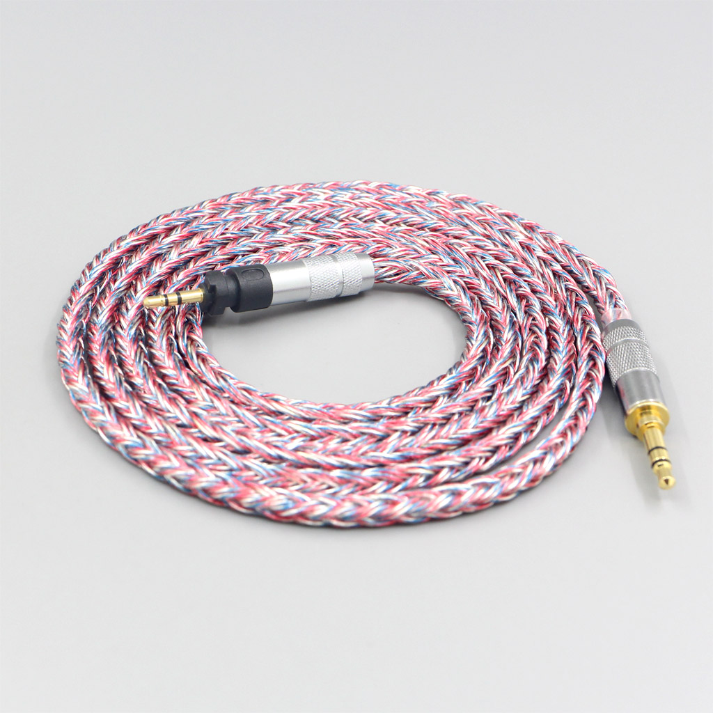 16 Core Silver OCC OFC Mixed Braided Cable For Shure SRH840 SRH940 SRH440 SRH750DJ Philips SHP9000 SHP8900 Headphone