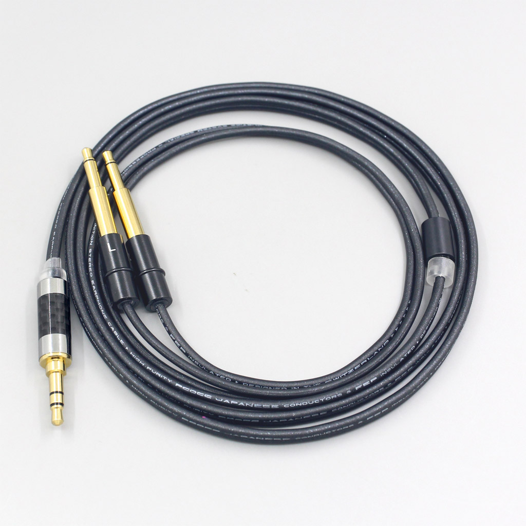 Black 99% Pure PCOCC Earphone Cable For Meze 99 Classics NEO NOIR Headset Headphone