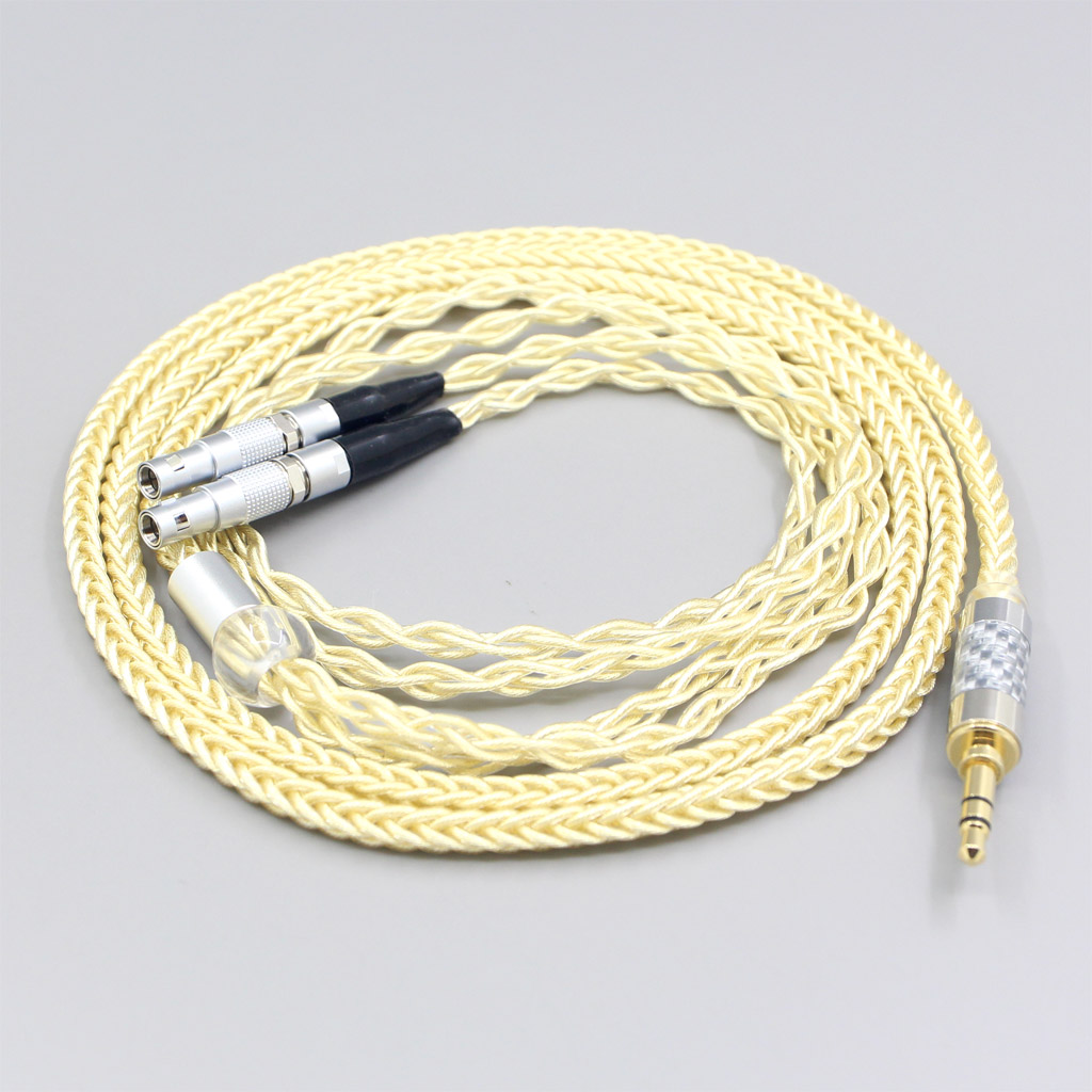 8 Core Gold Plated + Palladium Silver OCC Alloy Cable For Ultrasone Veritas Jubilee 25E 15 Edition ED 8EX ED15 Headphone