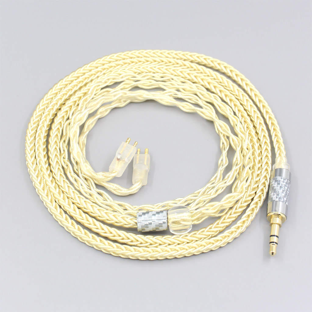 8 Core Gold Plated + Palladium Silver OCC Alloy Cable For Fitear To Go! 334 private c435 mh334 Jaben 111(F111) MH333 Earphone