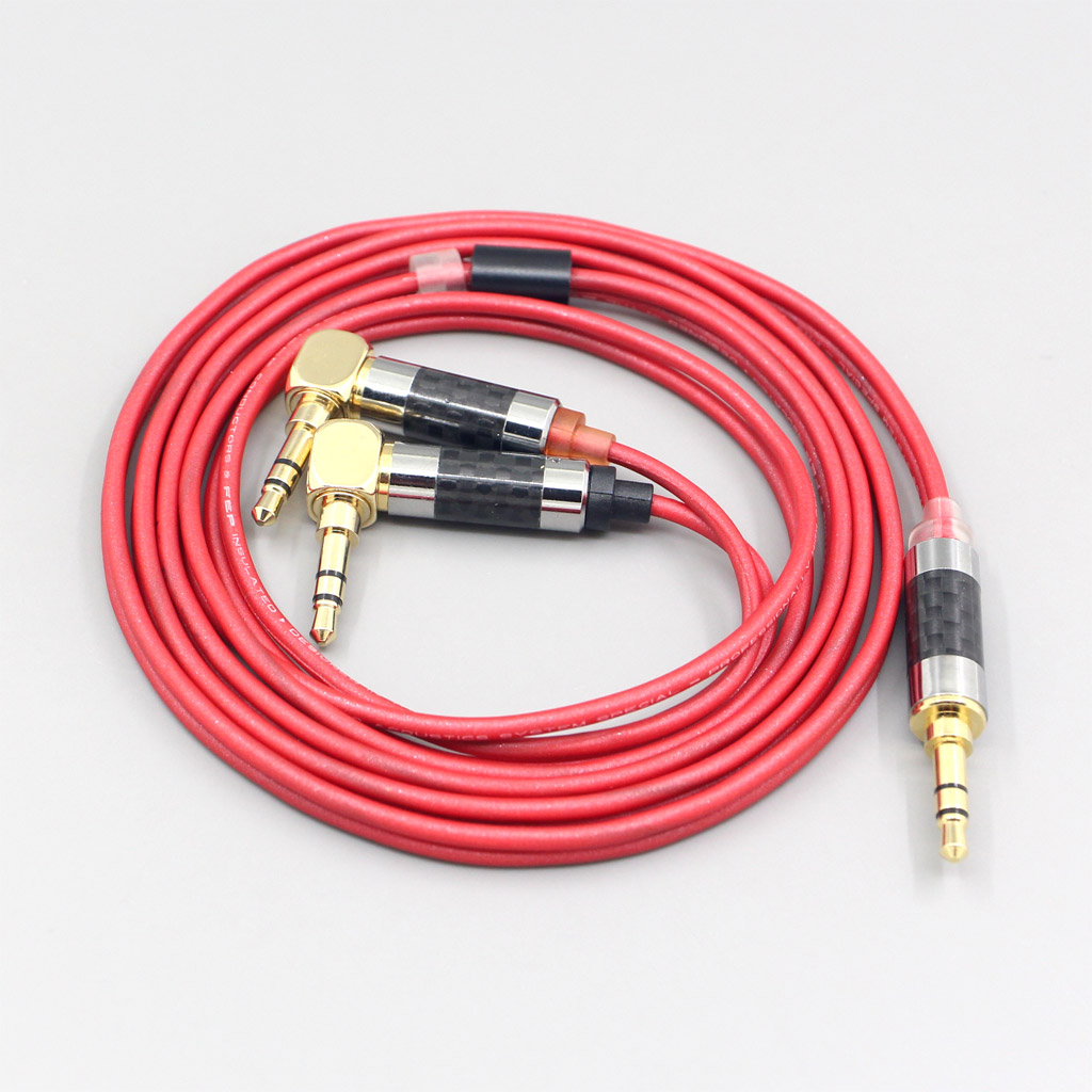 Red 2.5mm 4.4mm XLR Black 99% Pure PCOCC Earphone Cable For Verum 1 One Headphone Headset L Shape Pin