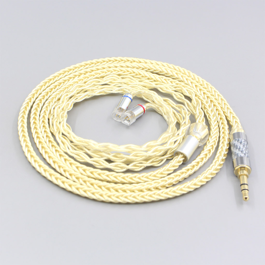 8 Core Gold Plated + Palladium Silver OCC Alloy Cable For Sennheiser IE8 IE8i IE80 IE80s Metal Pin Earphone