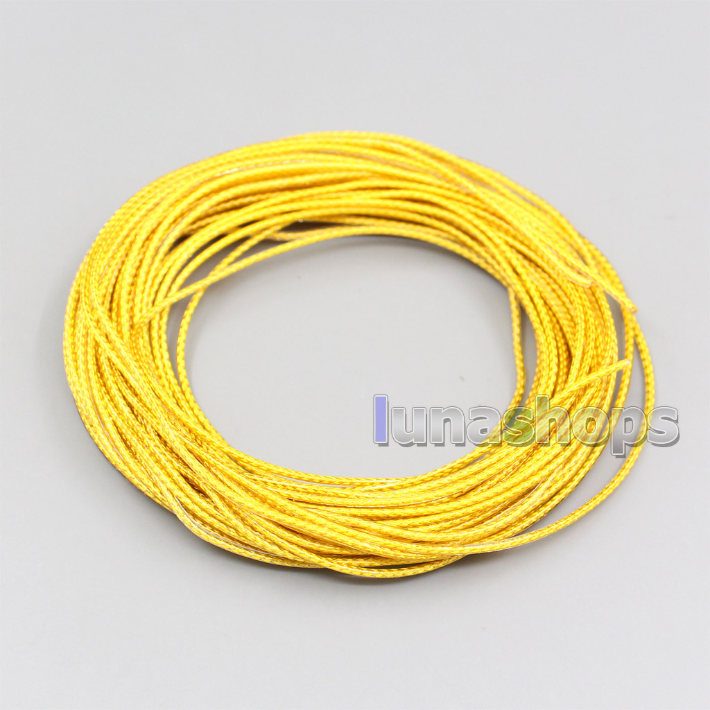 10m 35*0.05mm + 48*0.05mm 7N OCC Silver/Gold/OCC plated Shielding Single Wire Diameter 1.3mm DIY cable