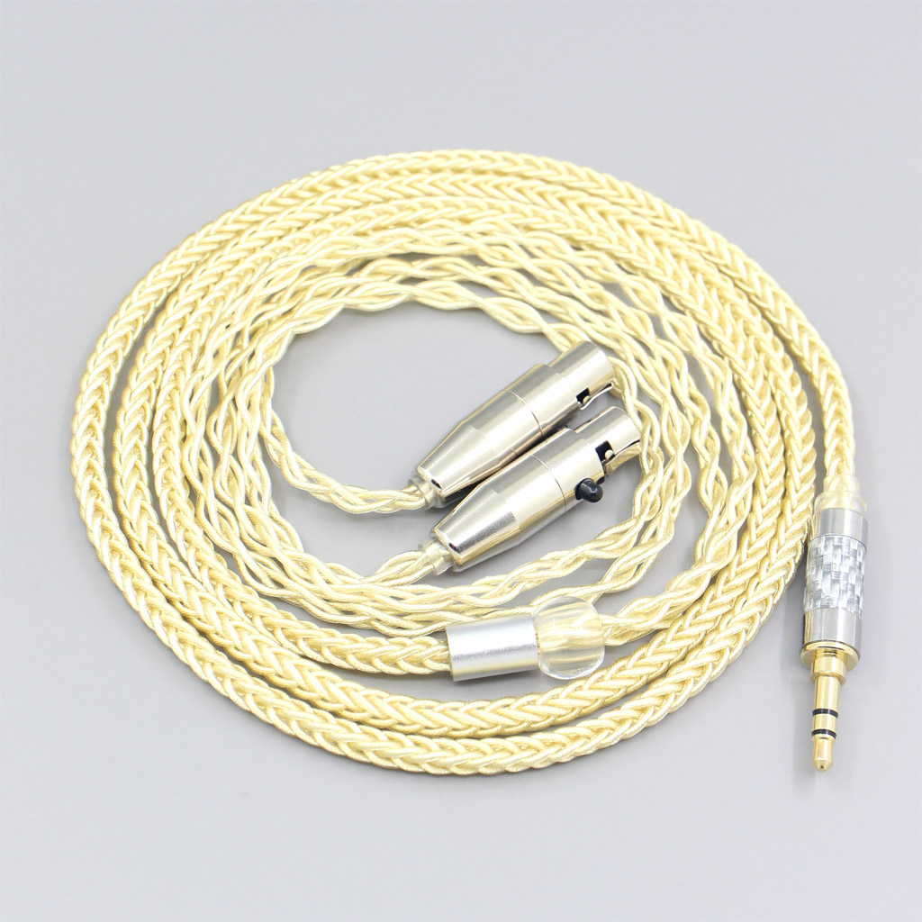 8 Core Gold Plated + Palladium Silver OCC alloy Cable For Audeze LCD-3 LCD-2 LCD-X LCD-XC LCD-4z LCD-MX4 LCD-GX Headset Headphone