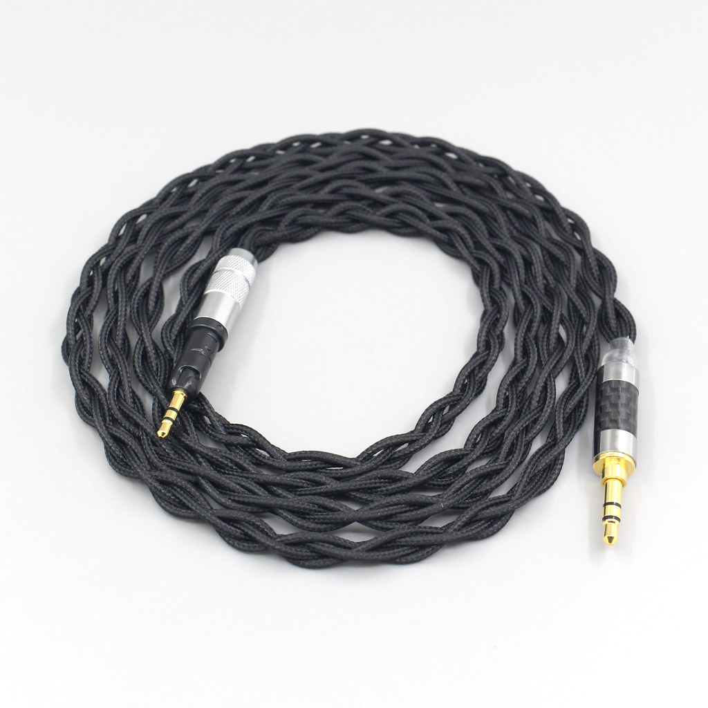 Pure 99% Silver Inside Headphone Nylon Cable For Audio Technica ATH-M50x ATH-M40x ATH-M70x ATH-M60x Earphone Headset