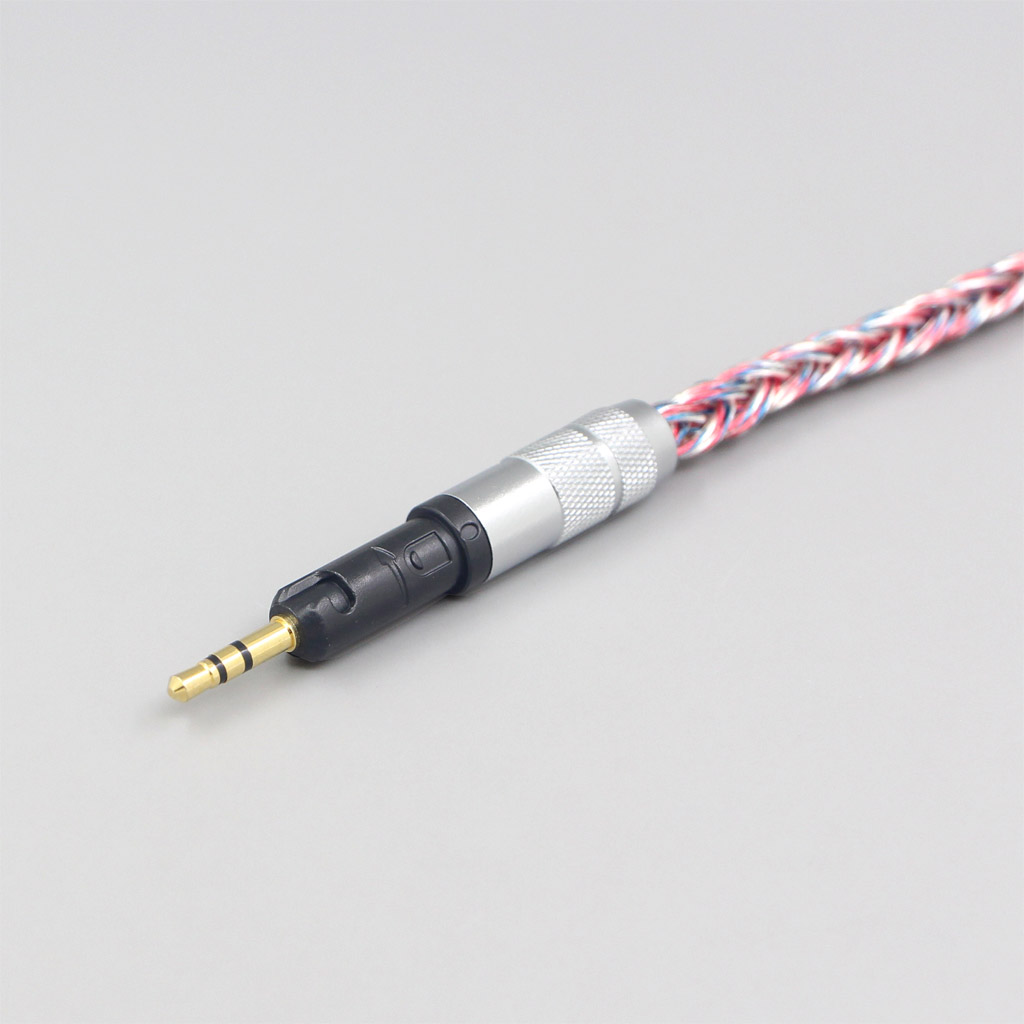 16 Core Silver OCC OFC Mixed Braided Cable For Audio Technica ATH-M50x ATH-M40x ATH-M70x ATH-M60x Earphone Headphone