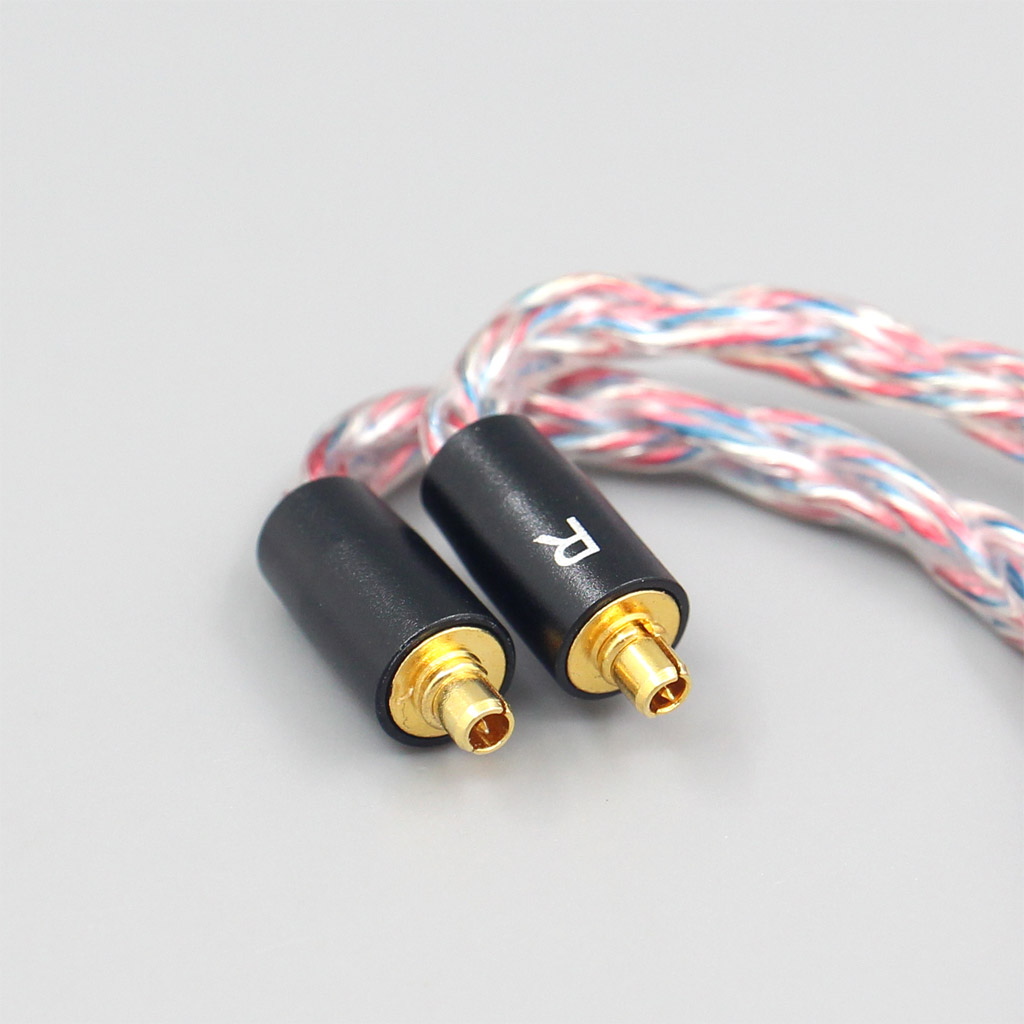 16 Core Silver OCC OFC Mixed Braided Cable For Dunu T5 Titan 3 T3 (Increase Length MMCX) Earphone