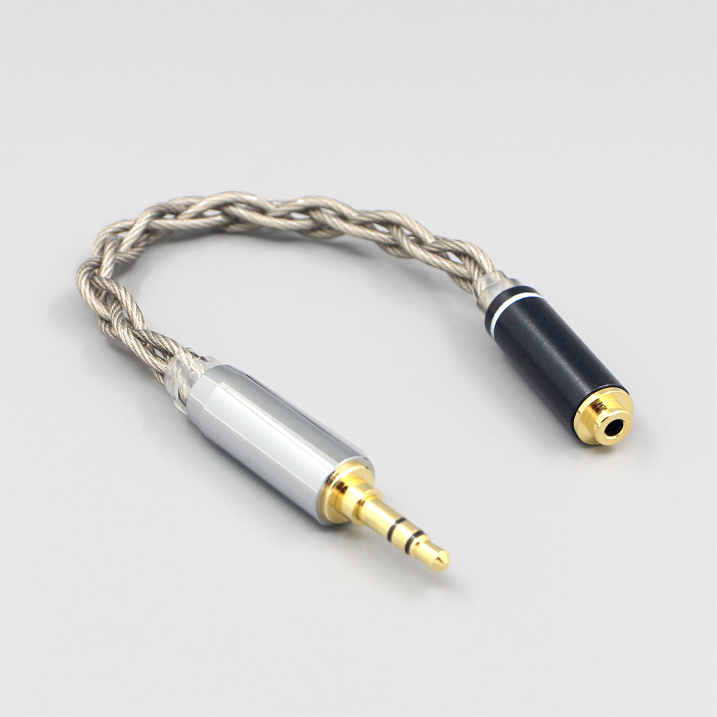 99% Pure Silver + Graphene Silver Plated Shield Earphone Cable For 3.5mm xlr 6.5 2.5mm 4.4mm Male to 2.5mm female IFI DAC