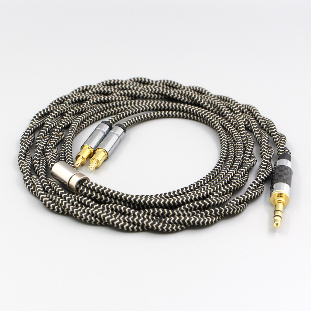 2 Core 2.8mm Litz OFC Earphone Shield Braided Sleeve Cable For Audio Technica ATH-ADX5000 ATH-MSR7b 770H 990H A2DC Headphone