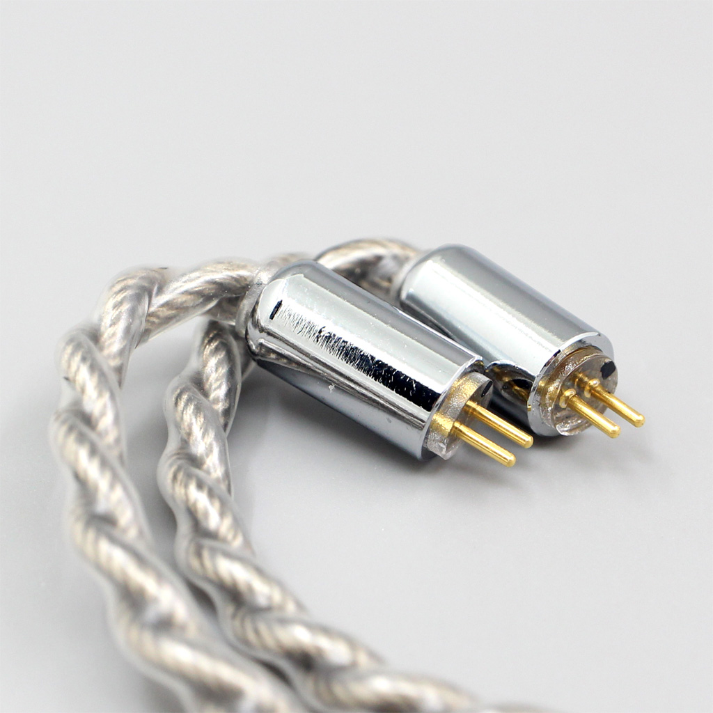 99% Pure Silver + Graphene Silver Plated Shield Earphone Cable For 0.78mm Flat Step JH Audio JH16 Pro JH11 Pro 5 6 7 BA