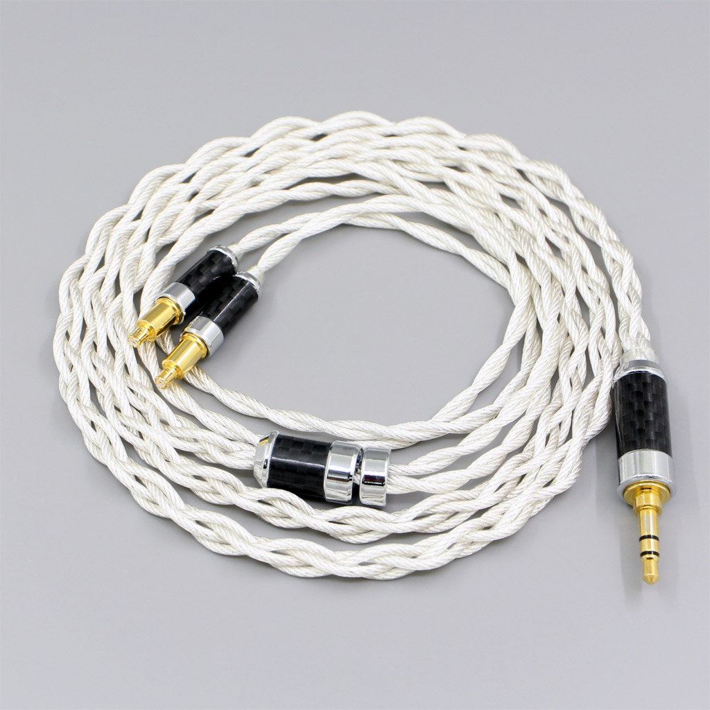 Graphene 7N OCC Silver Plated Type2 Earphone Cable For Audio Technica ATH-ADX5000 MSR7b 770H 990H A2DC