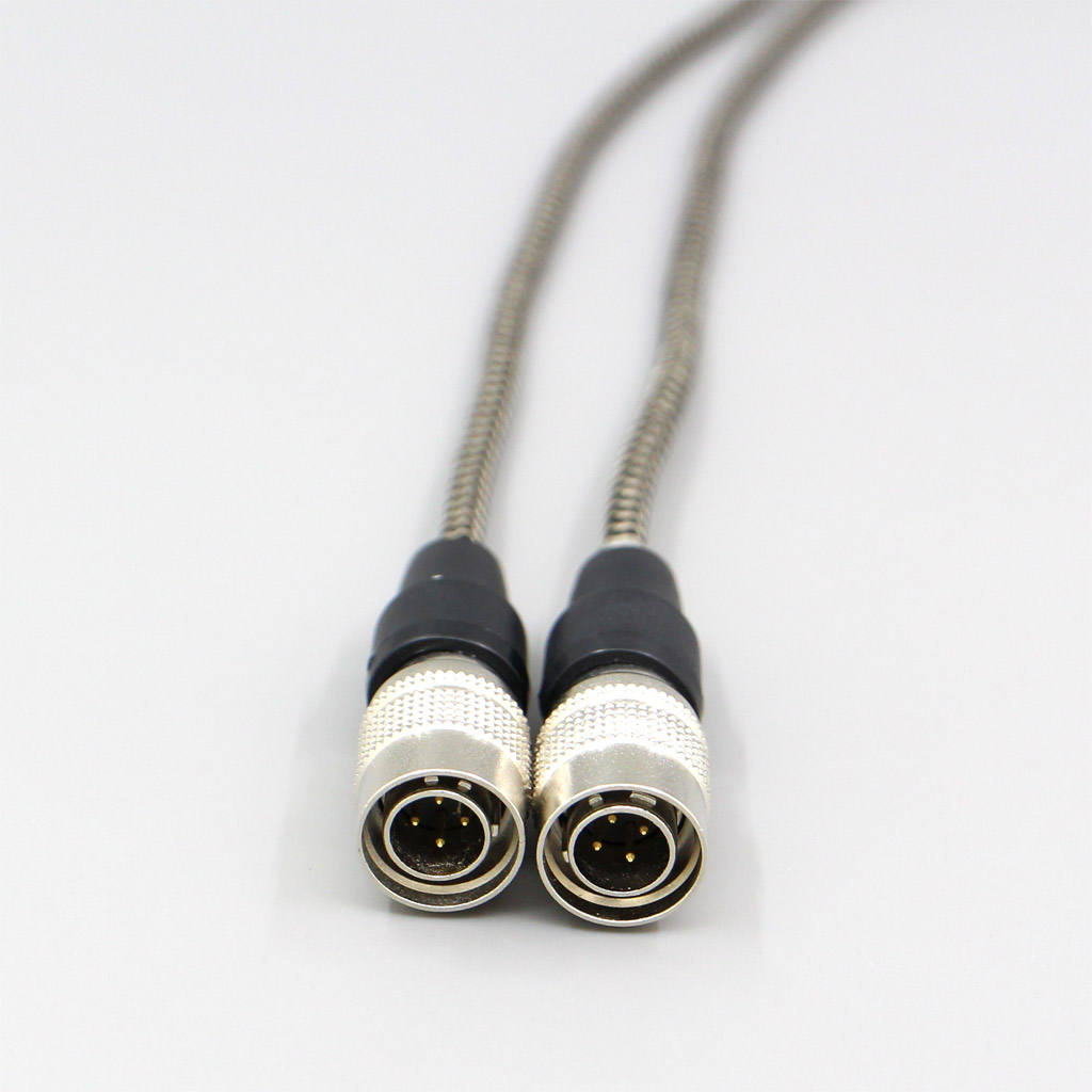 2 Core 2.8mm Litz OFC Earphone Shield Braided Sleeve Cable For Mr Speakers Alpha Dog Ether C Flow Mad Dog AEON Headphone