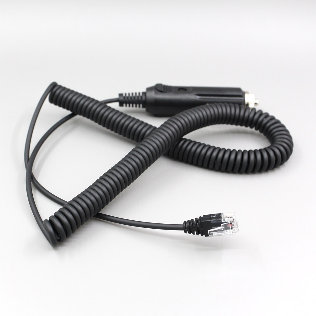 DC Power Car Spring expansion coiled cable Cable For V1 Uniden R4 R7 R8 Escort Redline Max360 C Radar Detector 