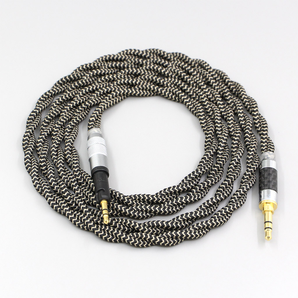 2 Core 2.8mm Litz OFC Earphone Shield Braided Sleeve Cable For Audio Technica ATH-M50x ATH-M40x ATH-M70x ATH-M60x 