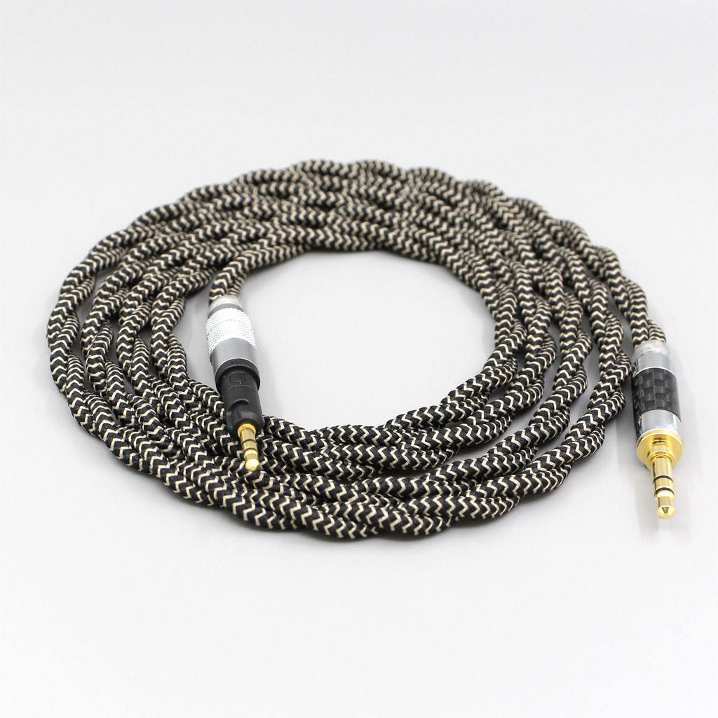 2 Core 2.8mm Litz OFC Earphone Shield Braided Sleeve Cable For Audio Technica ATH-M50x ATH-M40x ATH-M70x ATH-M60x 