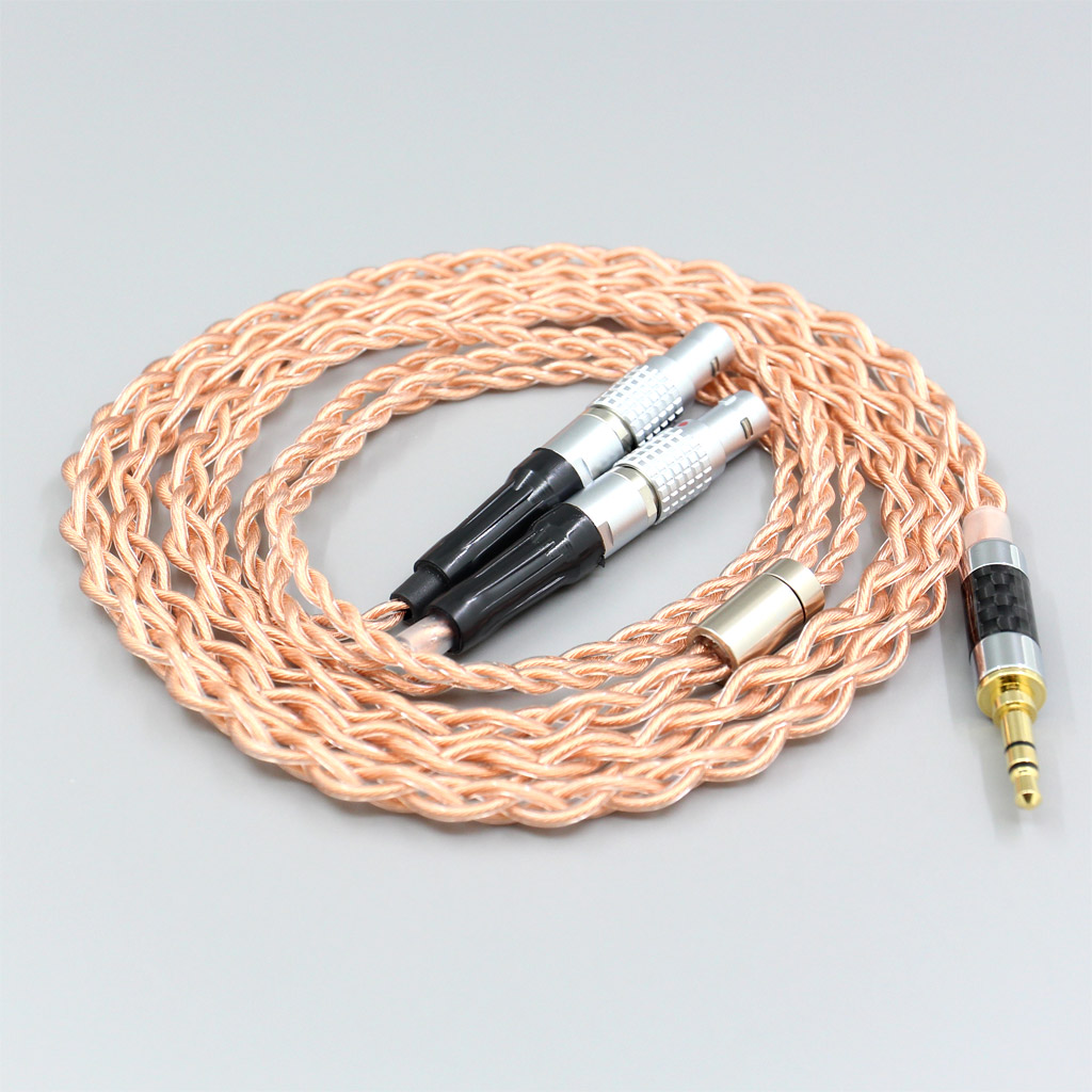 4 Core 1.7mm Litz HiFi-OFC Earphone Braided Cable For Focal Utopia Fidelity Circumaural Headphone