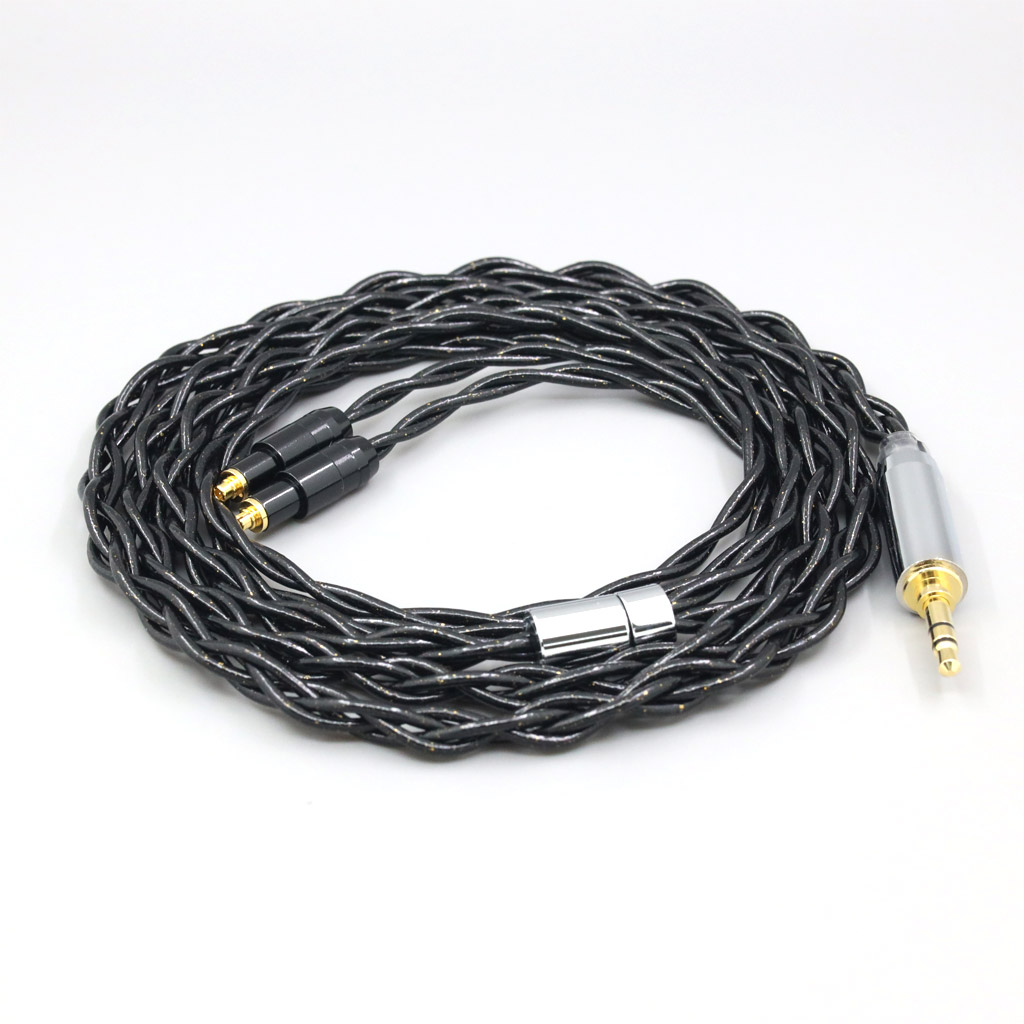 Nylon 99% Pure Silver Palladium Graphene Gold Shield Cable For Shure SRH1540 SRH1840 SRH1440 2 core Headphone