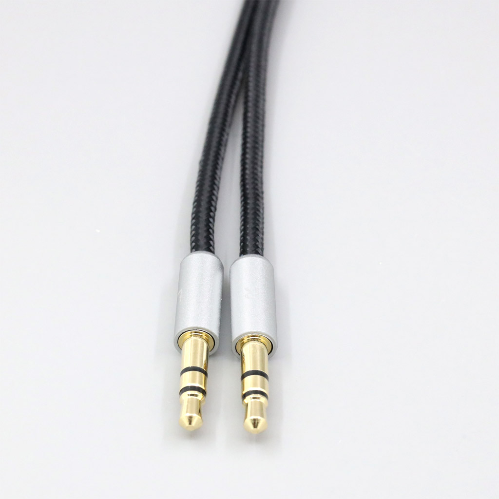 100pcs Black OFC Dual 3.5mm plug Headphone Earphone Headset cable