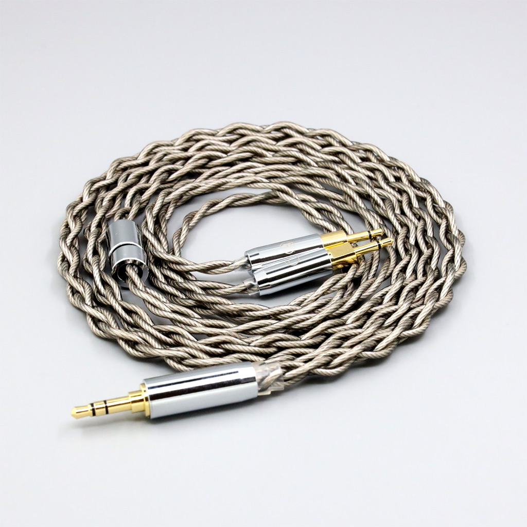 99% Pure Silver + Graphene Silver Plated Shield Earphone Cable For Sennheiser HD700 Headphone 2.5mm pin 4 core 1.8mm