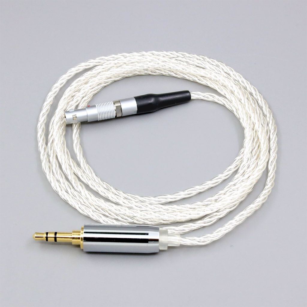 8 Core 99% 7n Pure Silver Palladium Earphone Cable For AKG K812 K872 Reference Headphone