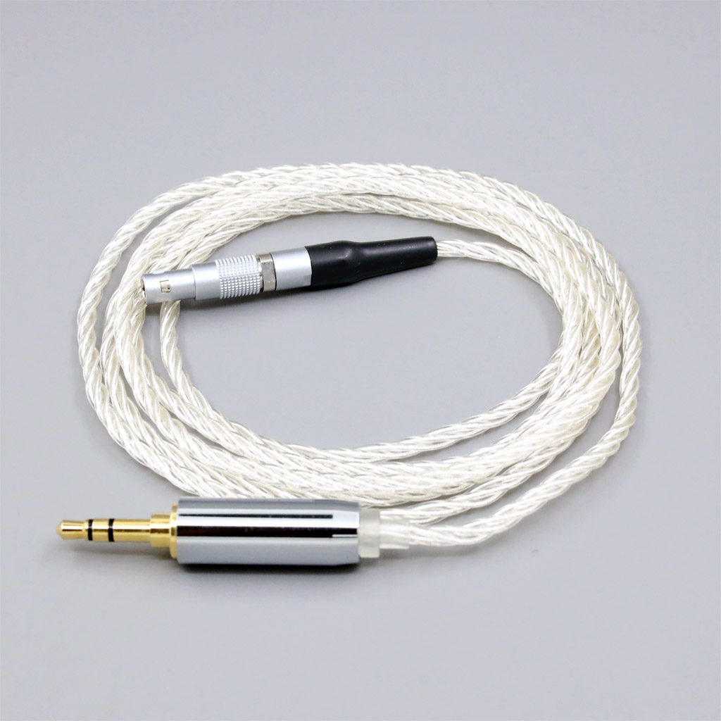 8 Core 99% 7n Pure Silver Palladium Earphone Cable For AKG K812 K872 Reference Headphone