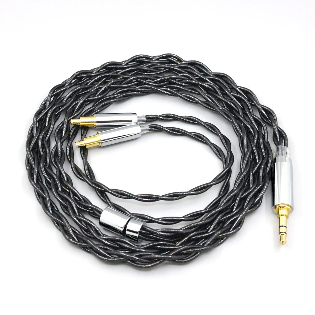 Nylon 99% Pure Silver Palladium Graphene Gold Shield Cable For Audio Technica ATH-ADX5000 ATH-MSR7b 770H 990H A2DC Headphone