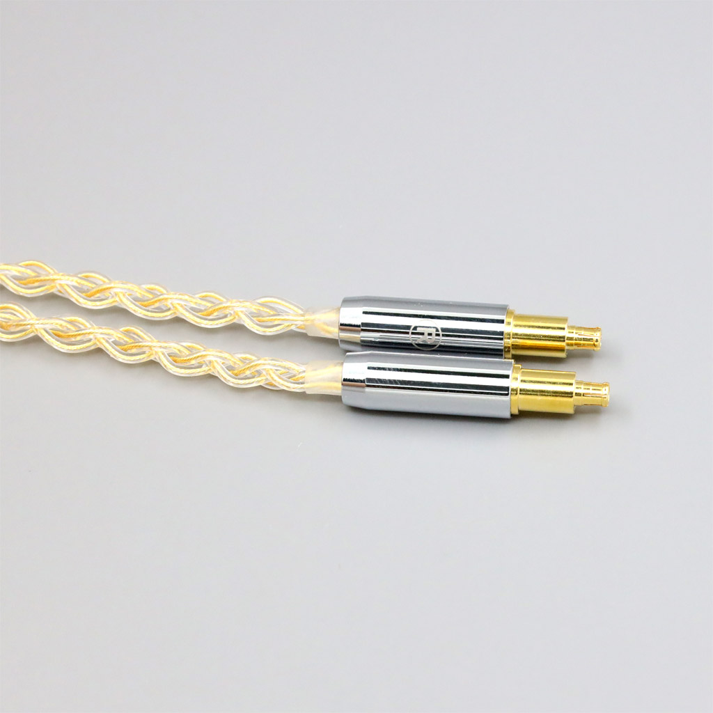 8 Core 99% 7n Pure Silver 24k Gold Plated Earphone Cable For Audio Technica ATH-ADX5000 ATH-MSR7b 770H 990H A2DC Headphone