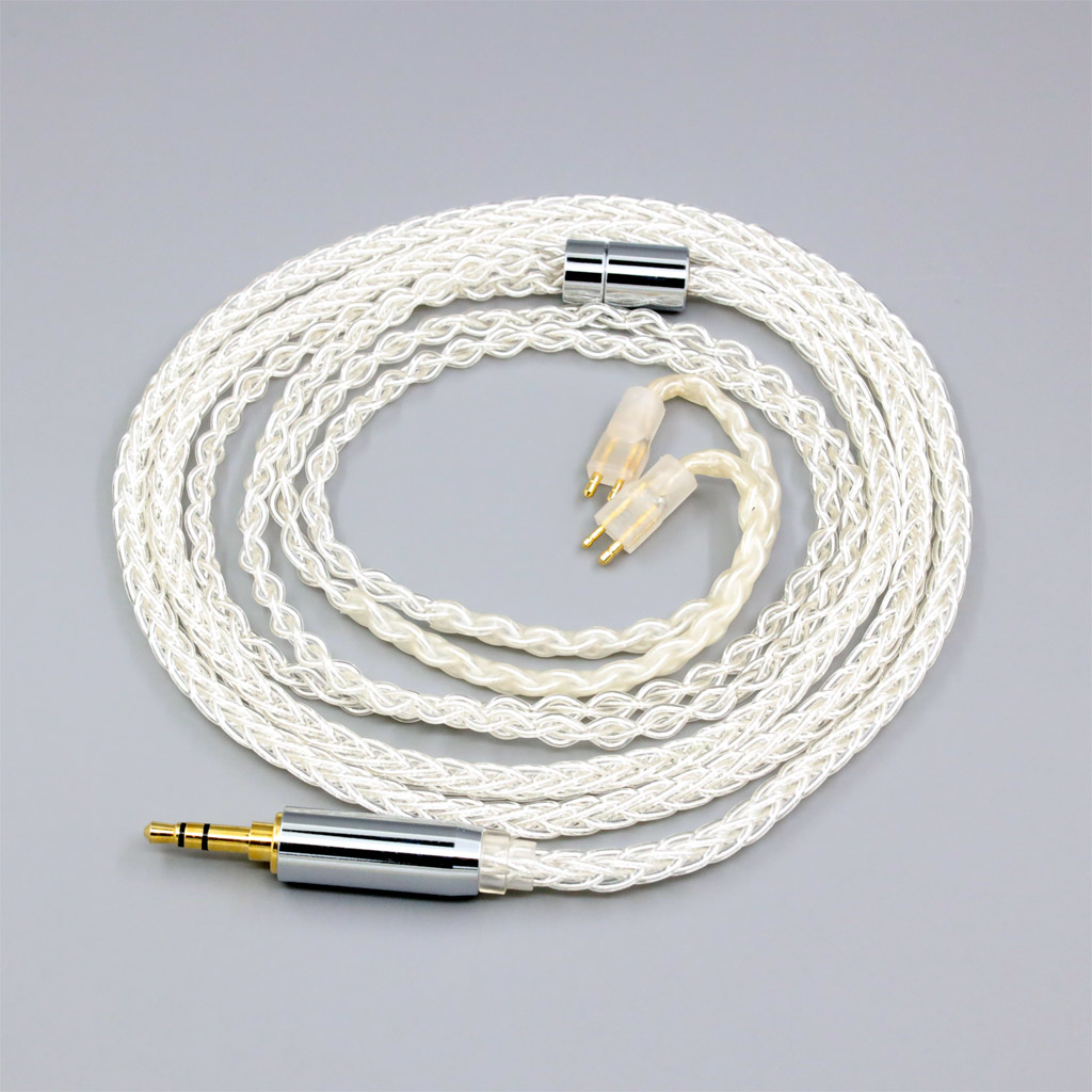 8 Core 99% 7n Pure Silver Palladium Earphone Cable For Fitear To Go! 334 private c435 mh334 Jaben 111(F111) MH33