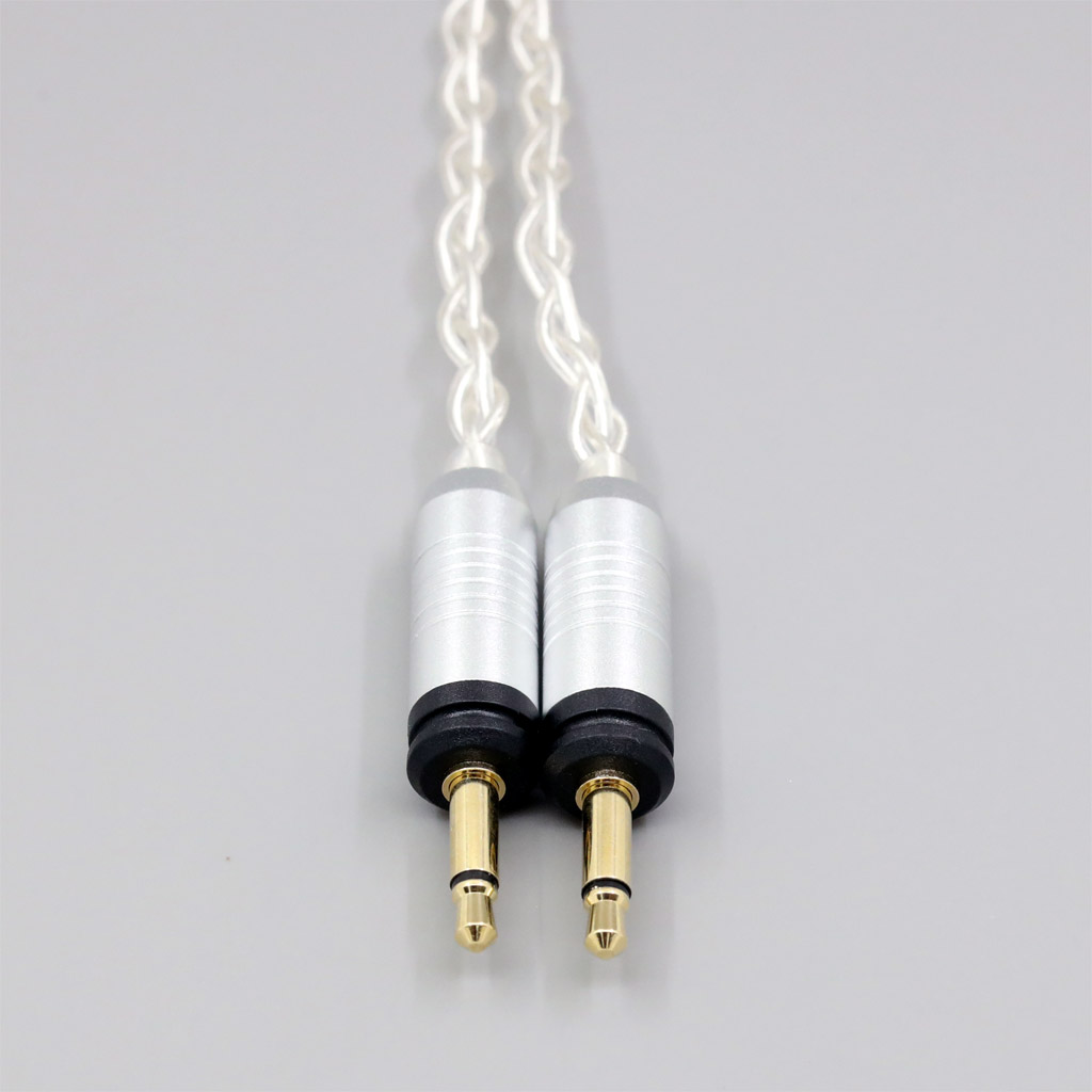 8 Core 99% 7n Pure Silver Palladium Earphone Cable For Focal Clear Elear Elex Elegia Stellia Dual 3.5mm pin Headphone