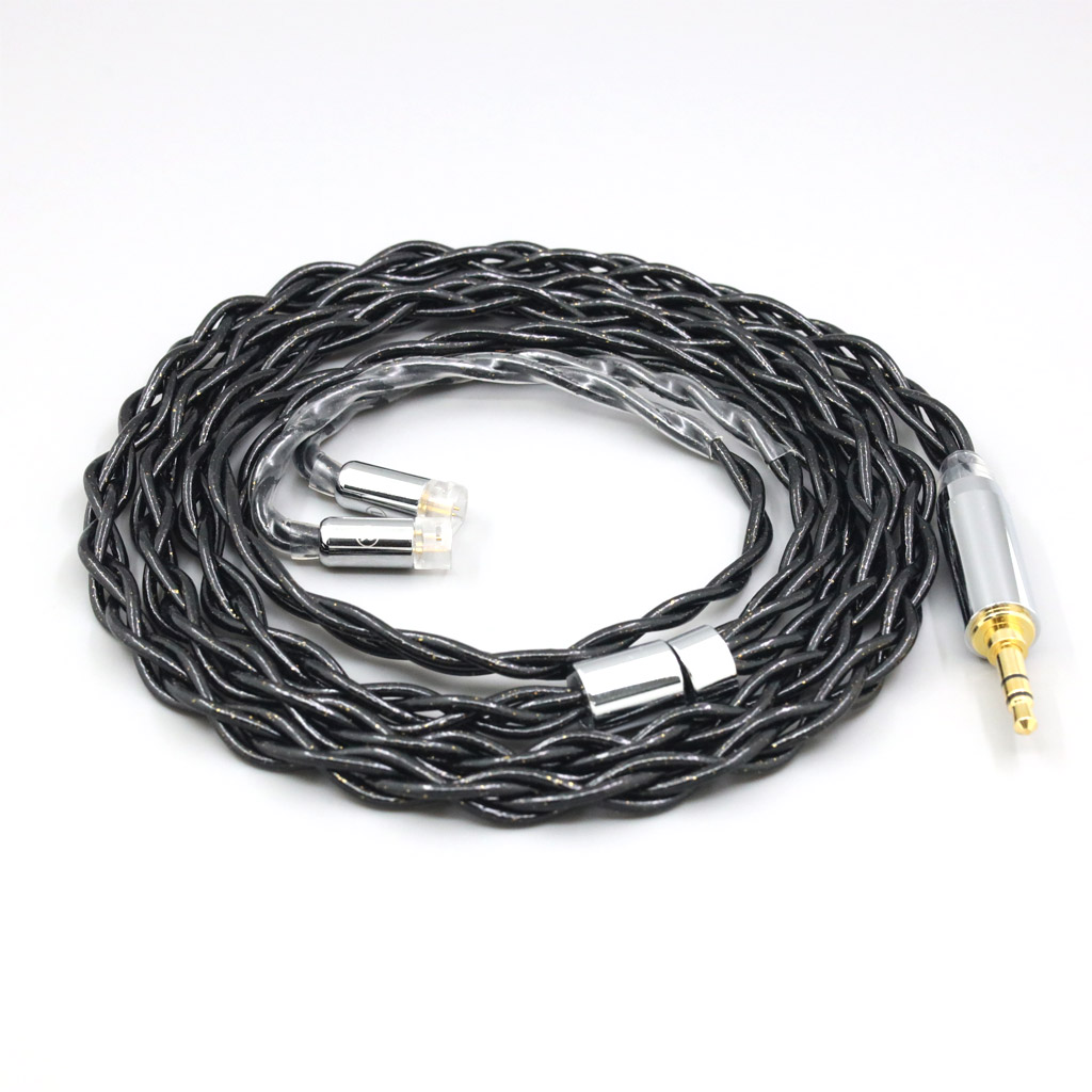 Nylon 99% Pure Silver Palladium Graphene Gold Shield Cable For Sennheiser IE8 IE8i IE80 IE80s Metal Pin