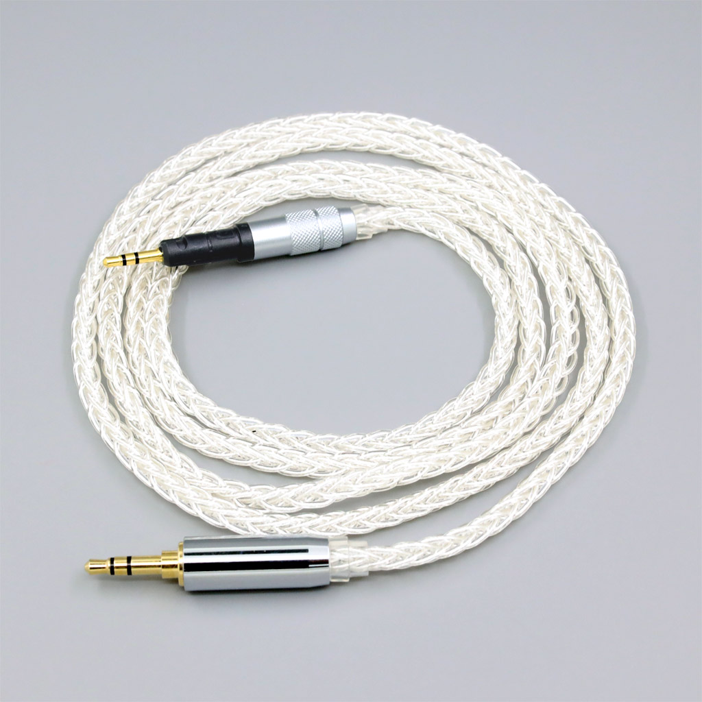 8 Core 99% 7n Pure Silver Palladium Earphone Cable For Audio Technica ATH-M50x ATH-M40x ATH-M70x ATH-M60x
