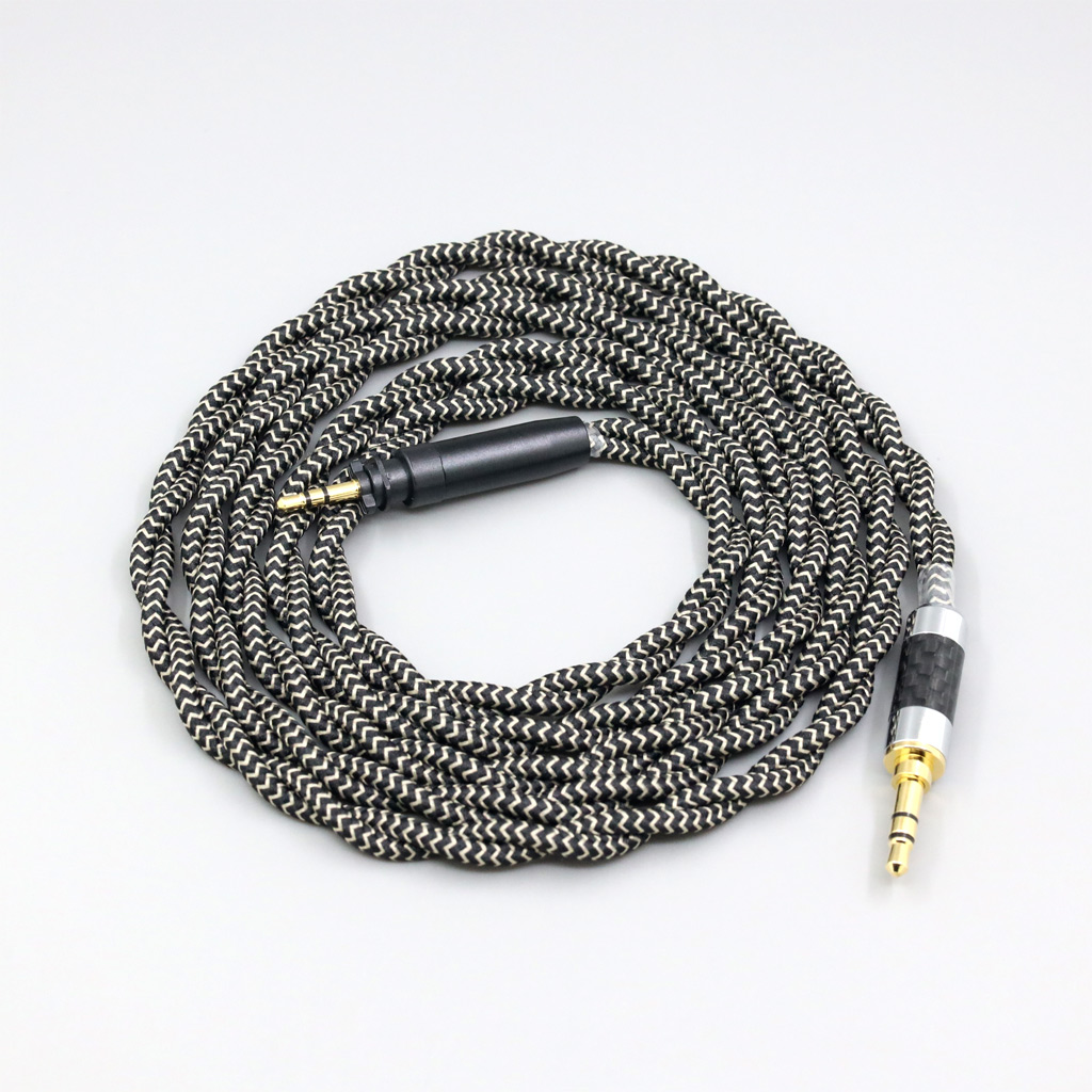 2 Core 2.8mm Litz OFC Earphone Shield Braided Sleeve Cable For Shure SRH440A SRH840A Headphone Earphone headphone