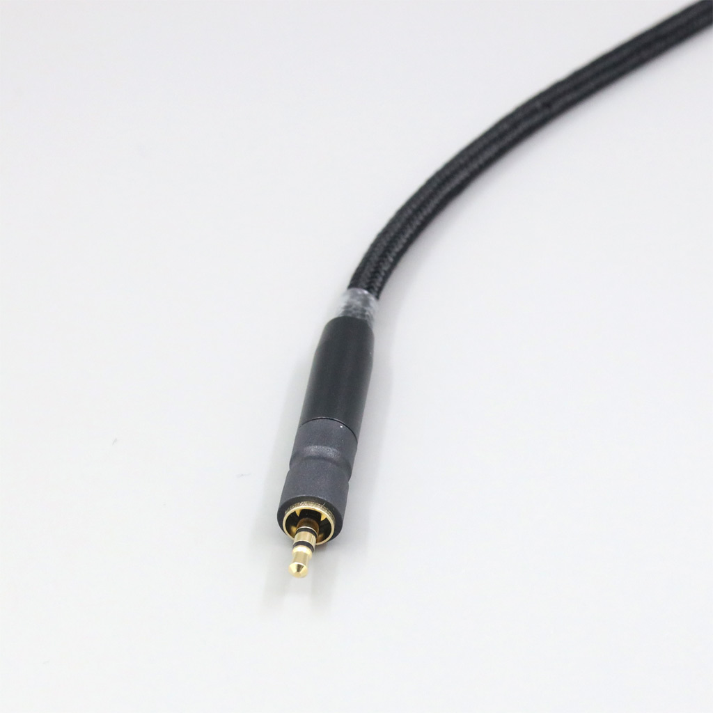 Black Super Soft Headphone Nylon OFC Cable For Sennheiser G4me Game One Zero PC 373D GSP 350 500 600