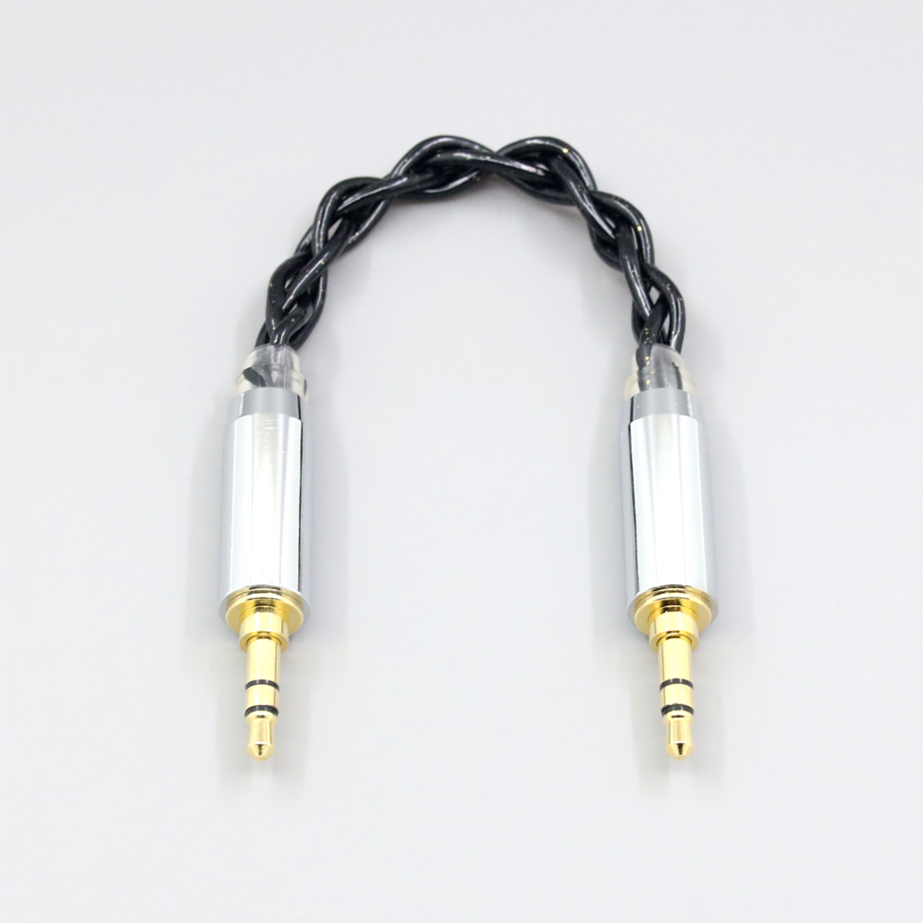 3.5mm Male To 3.5mm Male 99% Pure Silver Palladium Graphene Floating Gold Cable